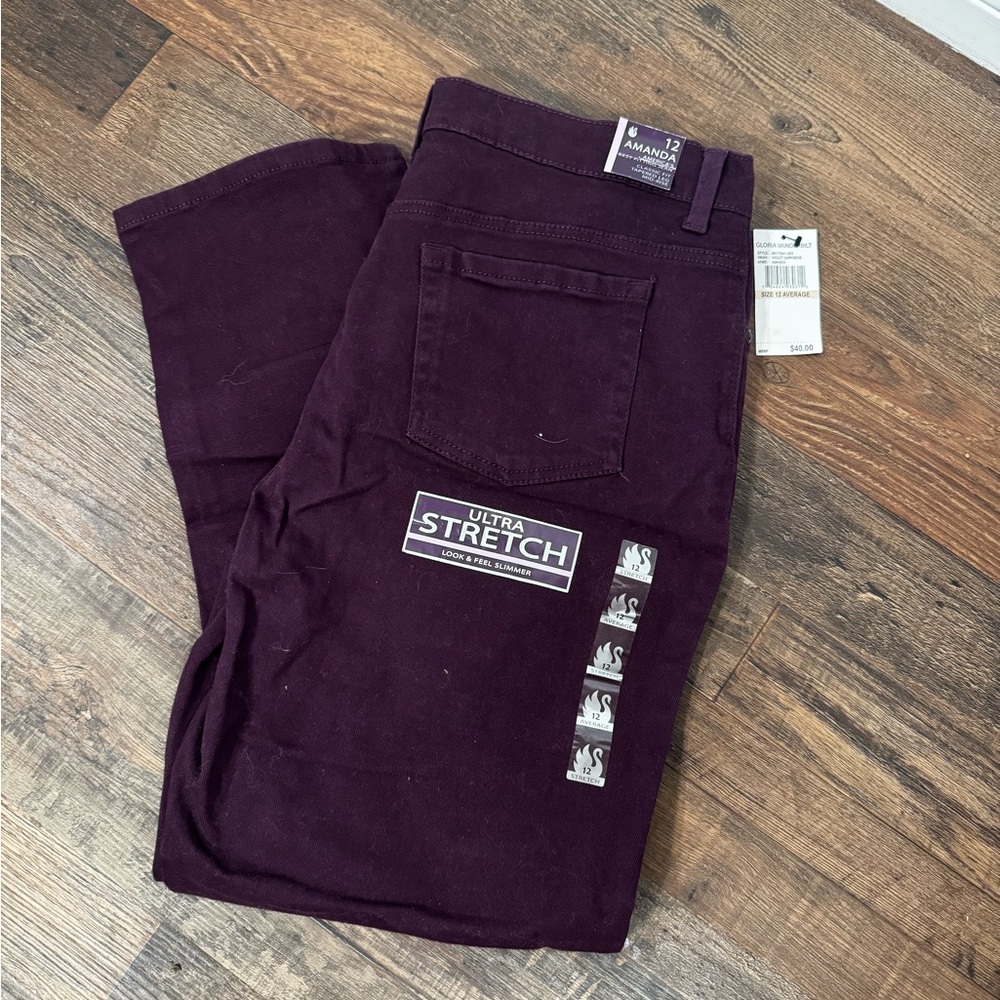 Gloria Vanderbilt Men's Skinny Jeans - Deep Purple